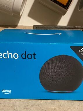 New Amazon Alexa Echo Dot 5th Gen Smart Speaker - Charcoal Black Bluetooth